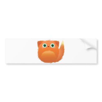 Foxy Furry Monster bumper stickers