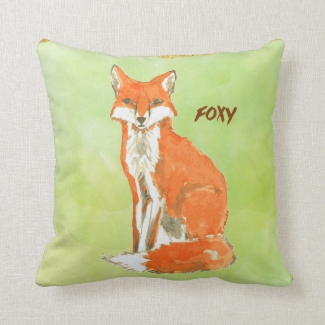 Foxy Ginger Fox Watercolor