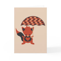 Foxy Hearts Greeting Cards