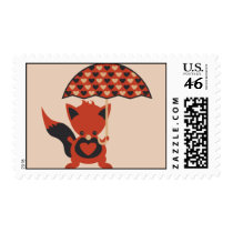 Foxy Hearts Stamp