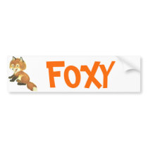 FOXY Hot Thing Customizable bumper stickers