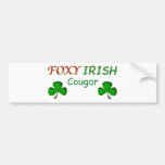 Foxy Irish Cougar Bumper Stickers