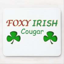 Foxy Irish Cougar mousepads