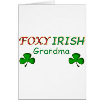 Foxy Irish Grandma Greeting Card