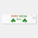 Foxy Irish Mom Bumper Stickers