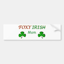 Foxy Irish Mom Bumper Stickers