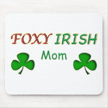 Foxy Irish Mom Mouse Pads