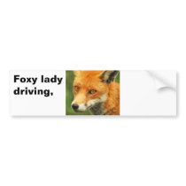 Foxy Lady,    Foxy lady   driving, bumper stickers