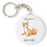 foxy lady on white keyring keychains
