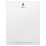 FOXY MONOGRAM  LETTER O BLACK CUSTOMIZED LETTERHEAD