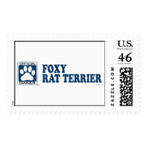 Foxy Rat Terrier Blue postage by GenuineDogOwner Foxy Rat Terrier Blue postage