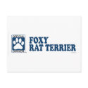 Foxy Rat Terrier Blue postcards by GenuineDogOwner Foxy Rat Terrier Blue postcards