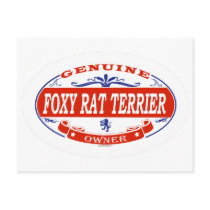 Foxy Rat Terrier  postcards