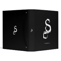 FOXY S MONOGRAM BLACK BINDER