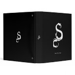 FOXY S MONOGRAM BLACK binders