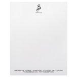 FOXY S MONOGRAM BLACK CUSTOMIZED LETTERHEAD