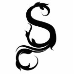 FOXY S MONOGRAM BLACK PHOTO CUTOUT