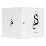 FOXY S MONOGRAM WHITE binders