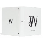 FOXY W MONOGRAM WHITE binders