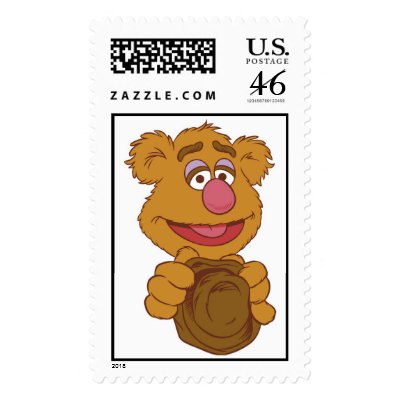 Fozzie Bear Holding Disney postage