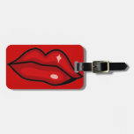 FPA0104 LUSCIOUS RED LIPS KISSES LOVE BAG TAGS