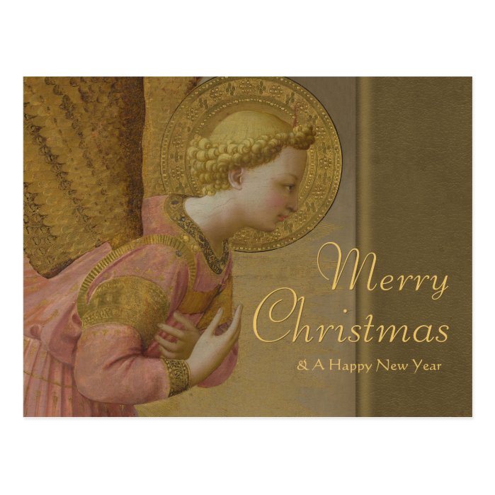 Fra Angelico Annunciation angel CC0808 Christmas Postcard