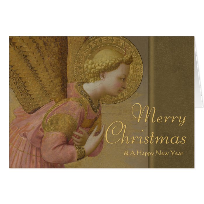 Fra Angelico Annunciation angel CC0809 Christmas Greeting Card