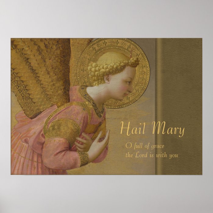 Fra Angelico Annunciation angel CC0816 Poster