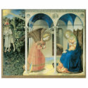 Fra Angelico - The Annunciation Holiday Ornament photo sculptures by TeeShirtsTShirts Fra Angelico - The Annunciation Holiday Ornament photo sculptures