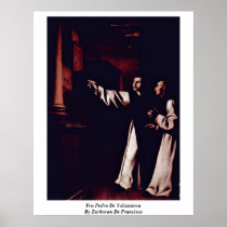 Fra Pedro De Salamanca By Zurbaran De Francisco Print