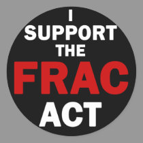 FRAC Act Stickers (black) stickers