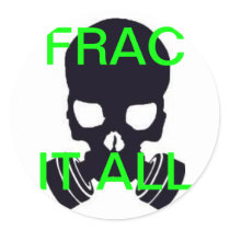 FRAC it ALL Round Stickers