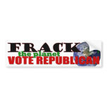 Frack the Planet Bumper Stickers