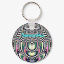 Fractal 10, Samantha, Key Chain keychains by dtp455 Fractal 10, Samantha, Key Chain keychains