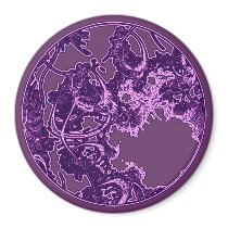 Fractal 1 ver. 5 refrigerator magnets