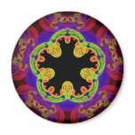 Fractal 5-Fold Rainbow Pattern Magnet