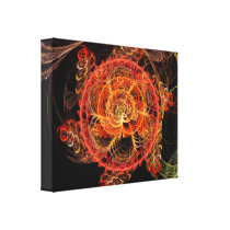 Fractal - Abstract - Mardi gras molecule canvas prints