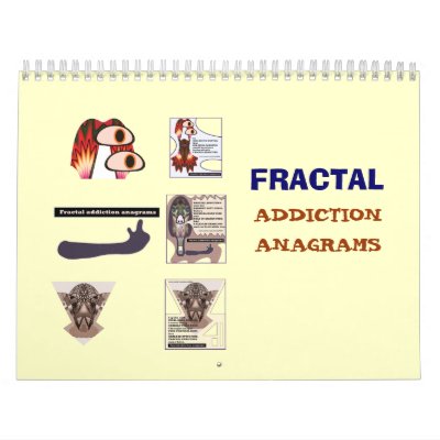 Fractal addiction anagrams 2008 calendar by fractalART