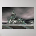 Fractal Alien Landscape posters