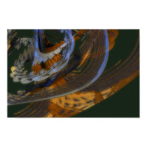 Fractal alien world posters
