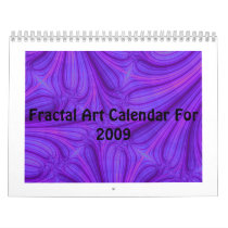 Fractal Art Calendar For 2009
