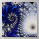 Fractal Art Dandelion posters