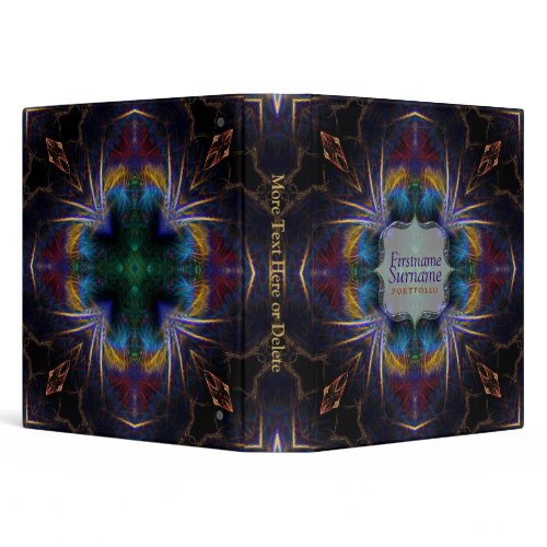 Fractal Art Feathers Album Folder Binder binder