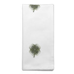 Fractal Art Four Leaf Clovers Napkin