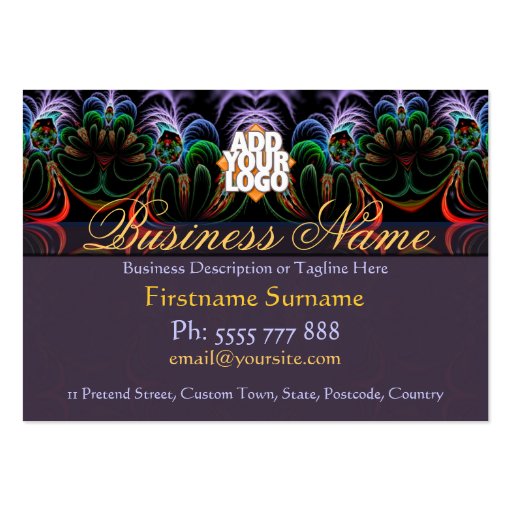 Fractal Art Garden Business card (front side)