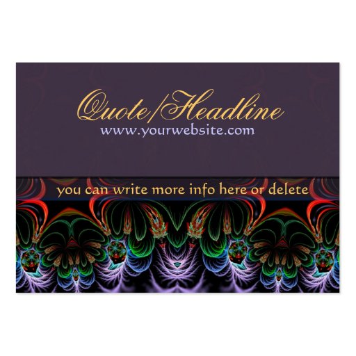 Fractal Art Garden Business card (back side)