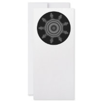Fractal art in Black and Gray. Custom Rack Cards