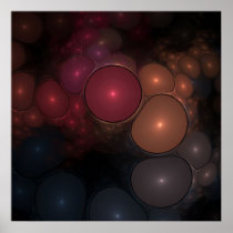 Fractal Art Multiple Blobs Fractal 01 Posters