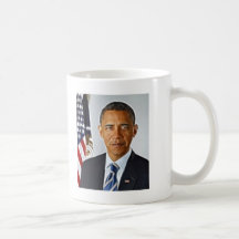 Fractal Art, Official Portrait Barack Obama Mugs