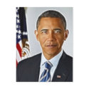 Fractal Art, Official Portrait Barack Obama postcards